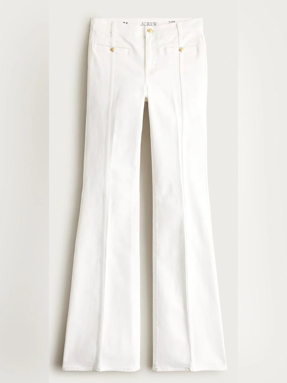 J. Crew New Vintage Flare Jean White Size 26 P